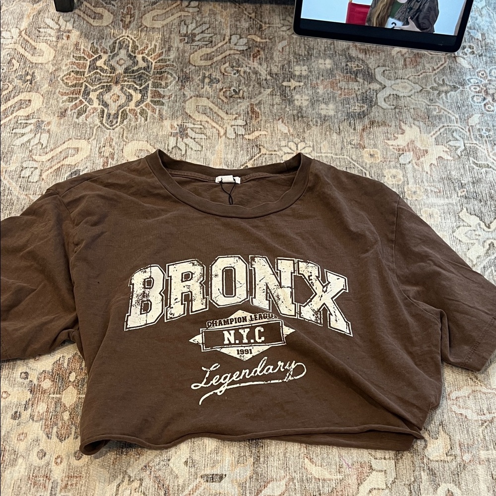Garage Brown Bronx Crop Top